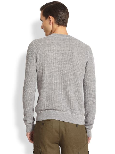 New Men's Michael Kors Blocked Crewneck Raglan Sweater, 